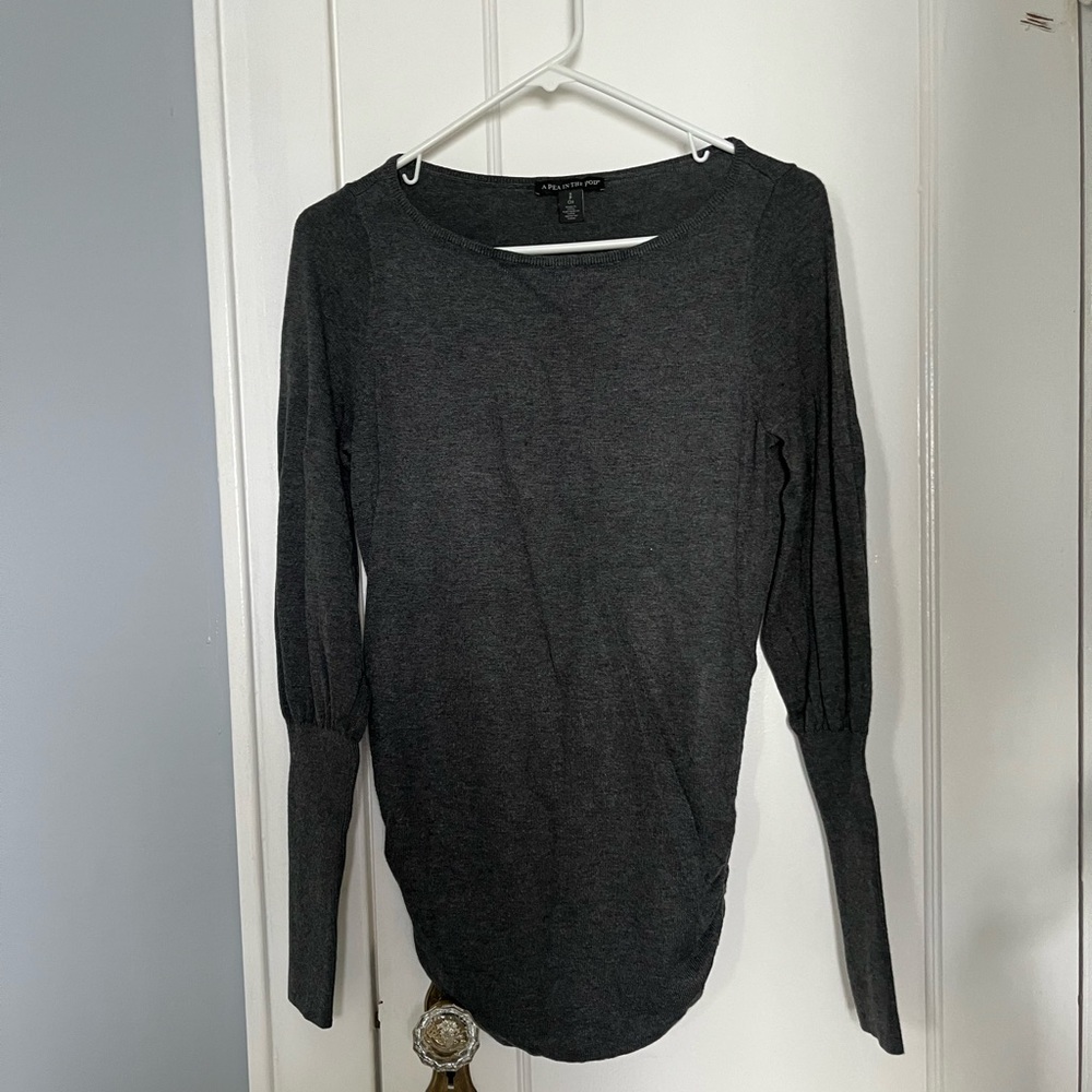 Gray Maternity Sweater